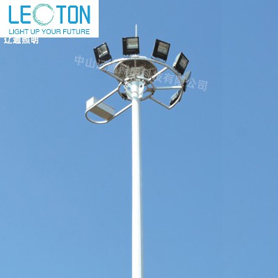 Outdoor 8-meter LED high pole light basketball court lift type court light swimming pool 10 meter high pole floodlight