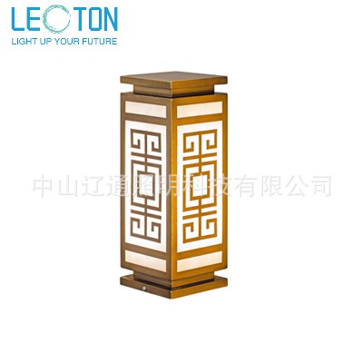 Zhongshan manufacturer's Chinese minimalist column head lamp, villa courtyard wall lamp, outdoor wall column head lamp