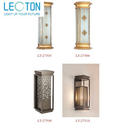 New Chinese style wall lamp, outdoor waterproof, outdoor landscape lamp, villa garden aluminum alloy imitation marble wall lamp, courtyard lamp