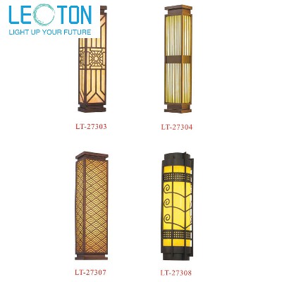 Solar Outdoor Wall Lamp New Chinese Waterproof Courtyard Gate Lamp Outdoor Villa Garden Door Pillar Outer Wall Lamp