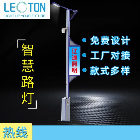 户外led智慧路灯市政智能系统路灯中山厂家8米到15米智能路灯