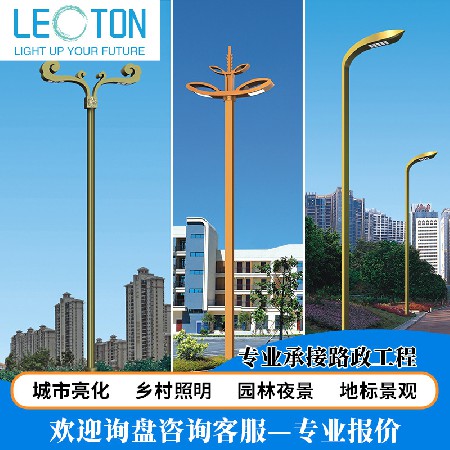 Chinese LED street lights with ethnic characteristics, 8-12m waterproof road landscape lights, highway and city high pole street lights