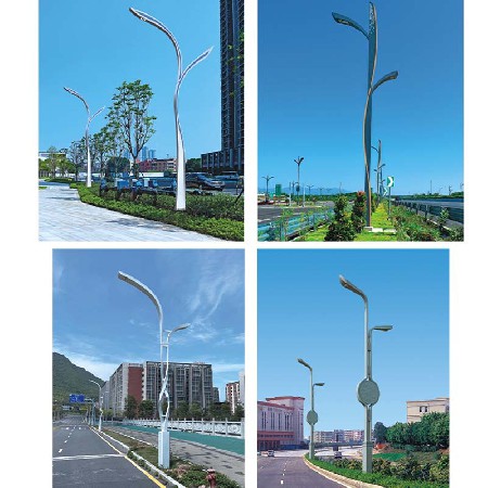 Chinese LED street lights with ethnic characteristics, 8-12m waterproof road landscape lights, highway and city high pole street lights