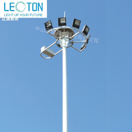 Outdoor 8-meter LED high pole light basketball court lift type court light swimming pool 10 meter high pole floodlight