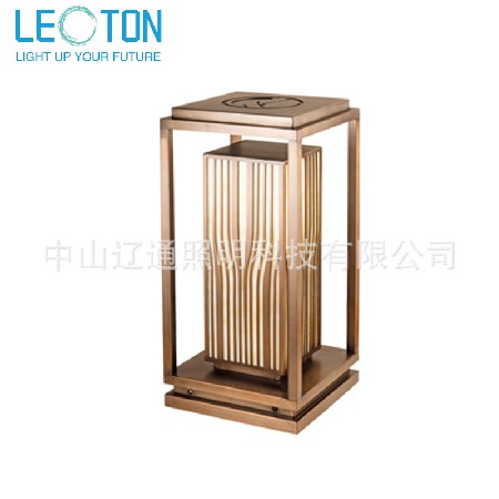 Zhongshan manufacturer's Chinese minimalist column head lamp, villa courtyard wall lamp, outdoor wall column head lamp