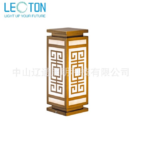 Zhongshan manufacturer's Chinese minimalist column head lamp, villa courtyard wall lamp, outdoor wall column head lamp